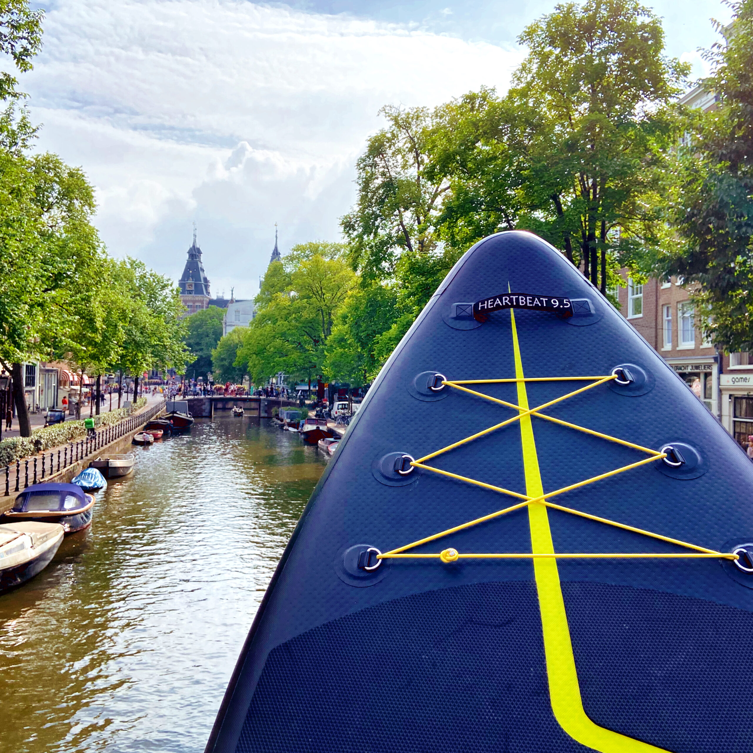 Windsupdude - met een supboard in Amsterdam 2