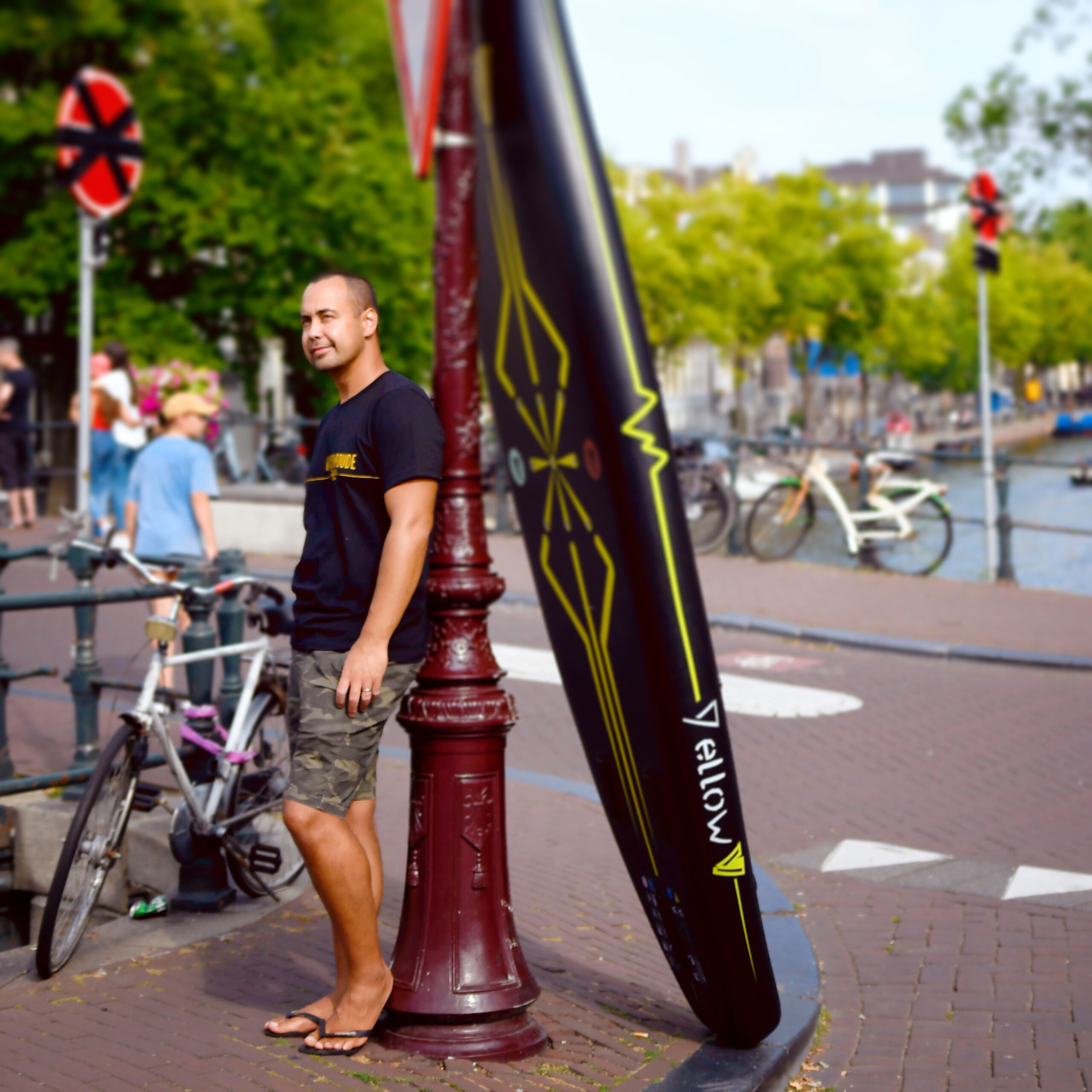 Windsupdude - met een supboard in Amsterdam 3