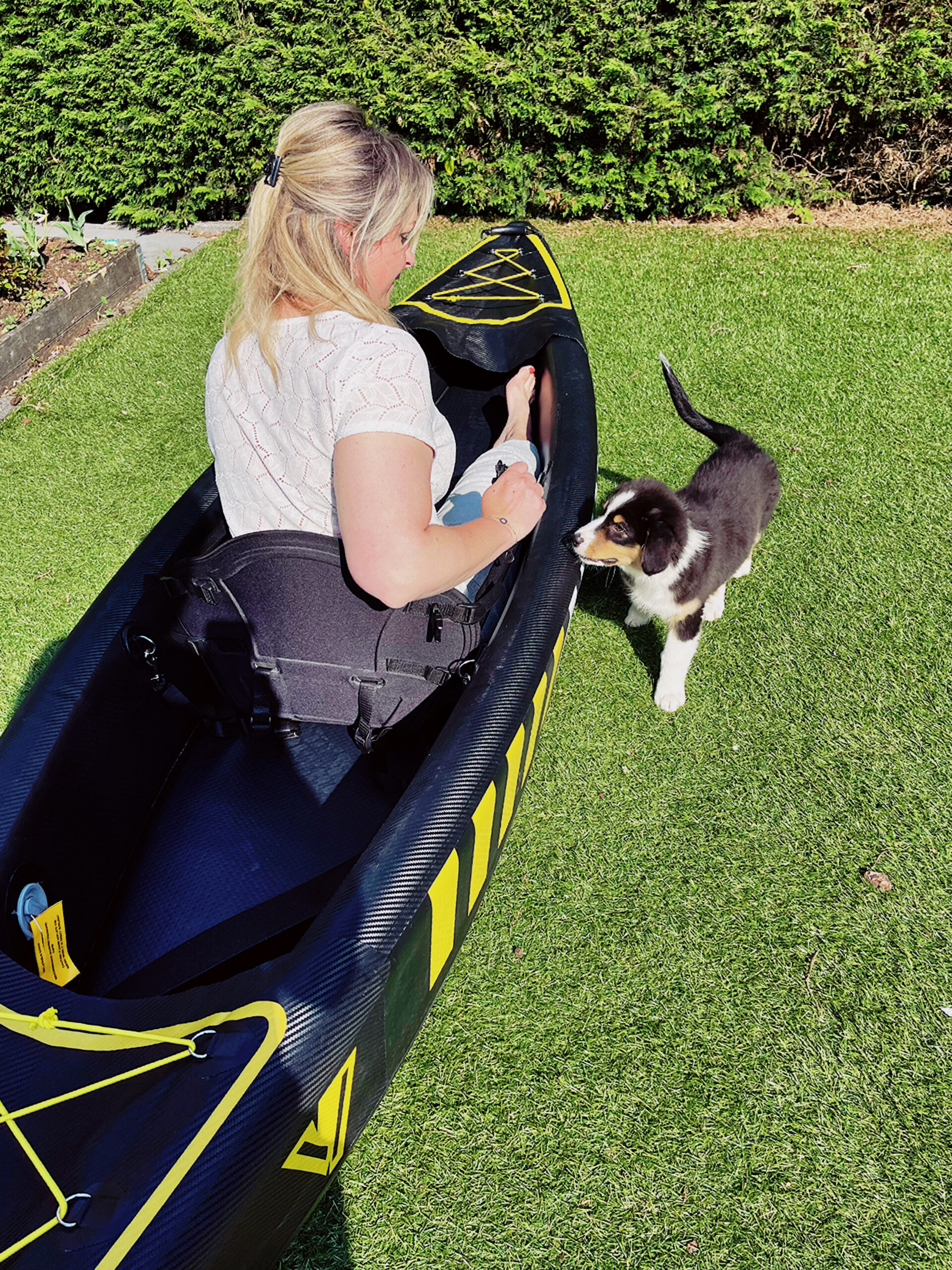 Kayak sup pup training YellowV